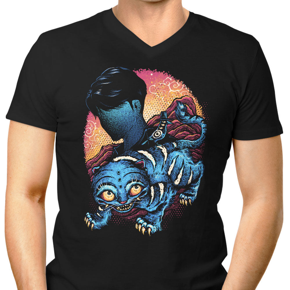 Derpy Companion Men's V-Neck - Adult & Kids T-Shirts, Sweatshirts & Hoodies apparel design preview 1