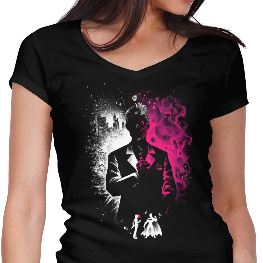 Destiny with a Coin Toss Women's V-Neck - Adult & Kids T-Shirts, Sweatshirts & Hoodies apparel design preview 1