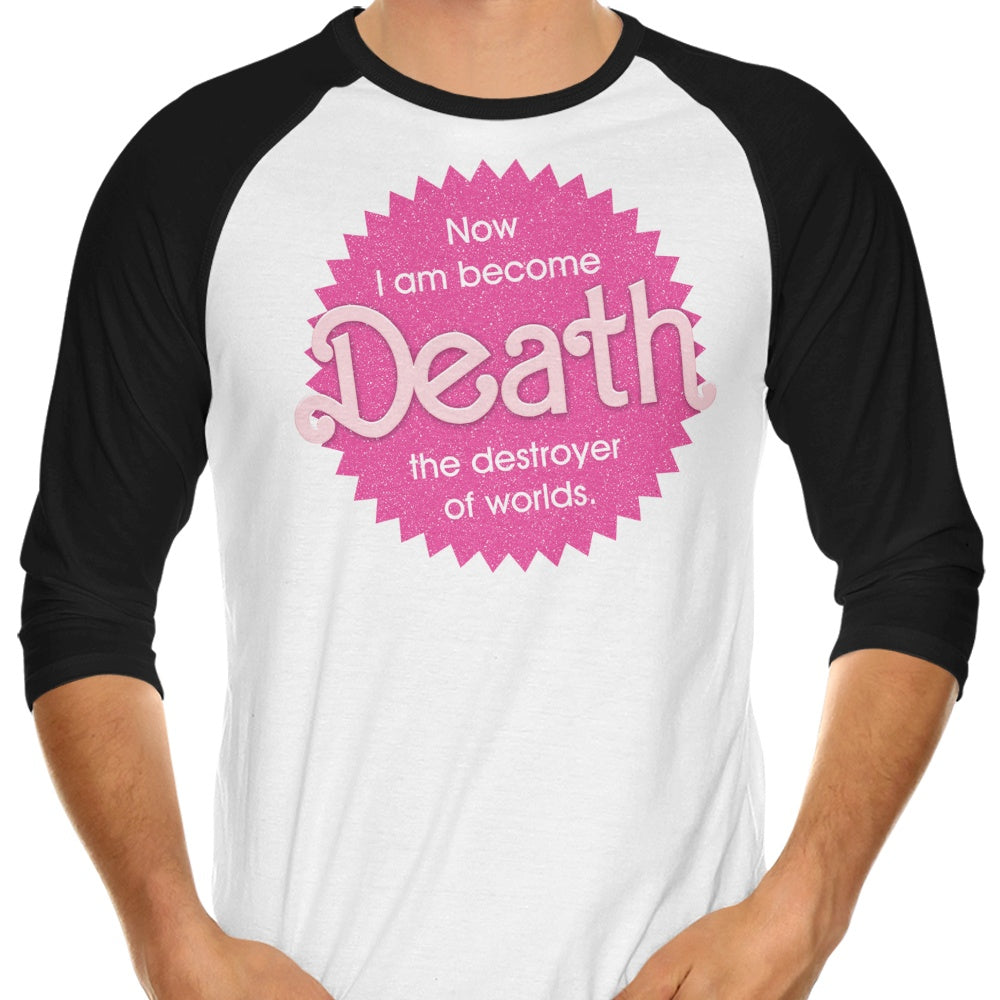Destroyer of Worlds 3/4 Sleeve Raglan - Adult & Kids T-Shirts, Sweatshirts & Hoodies apparel design preview 1