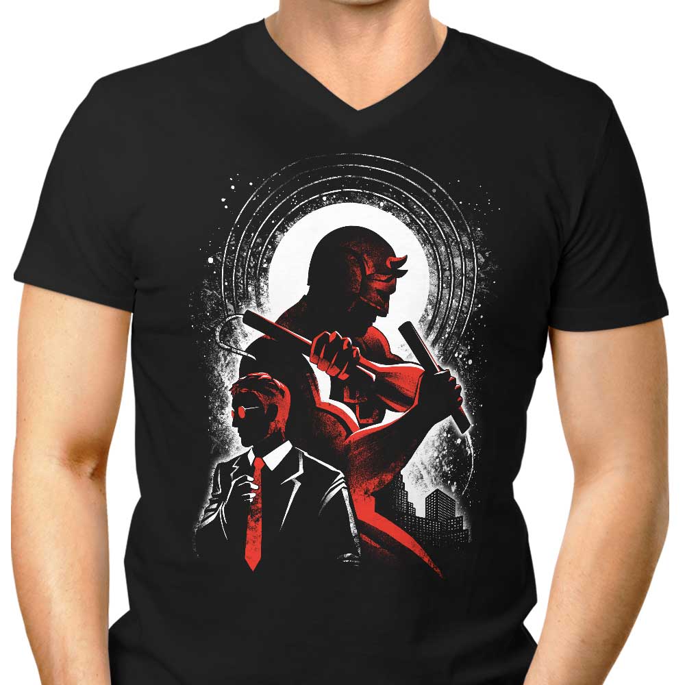 Devil Lawyer Men's V-Neck - Adult & Kids T-Shirts, Sweatshirts & Hoodies apparel design preview 1
