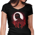 Devil Under the Moon Women's V-Neck - Adult & Kids T-Shirts, Sweatshirts & Hoodies apparel design preview 1
