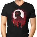 Devil Under the Moon Men's V-Neck - Adult & Kids T-Shirts, Sweatshirts & Hoodies apparel design preview 1