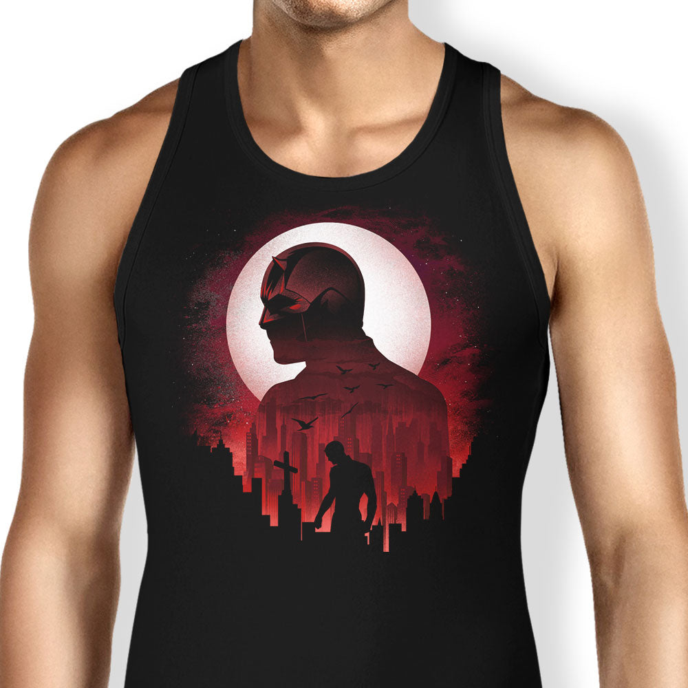 Devil Under the Moon Tank Top - Adult & Kids T-Shirts, Sweatshirts & Hoodies apparel design preview 1