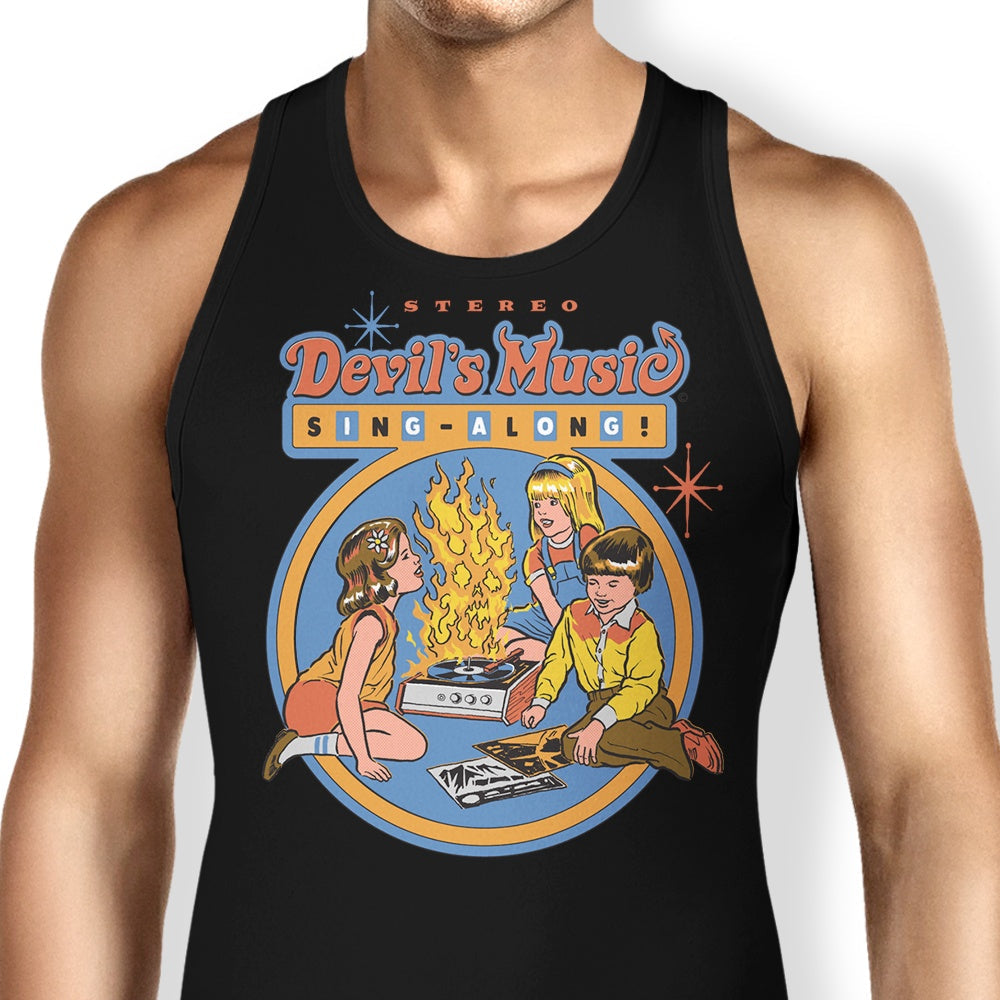 Devil's Music Sing-Along Tank Top - Adult & Kids T-Shirts, Sweatshirts & Hoodies apparel design preview 1