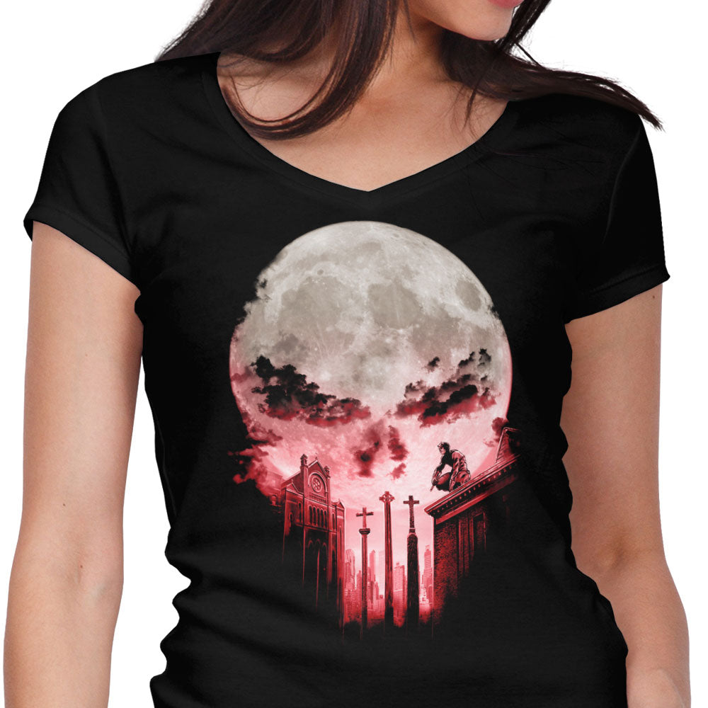 Devil's Punishment Women's V-Neck - Adult & Kids T-Shirts, Sweatshirts & Hoodies apparel design preview 1