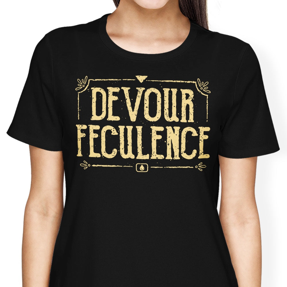 Devour Feculence Women's Apparel - Adult & Kids T-Shirts, Sweatshirts & Hoodies apparel design preview 1