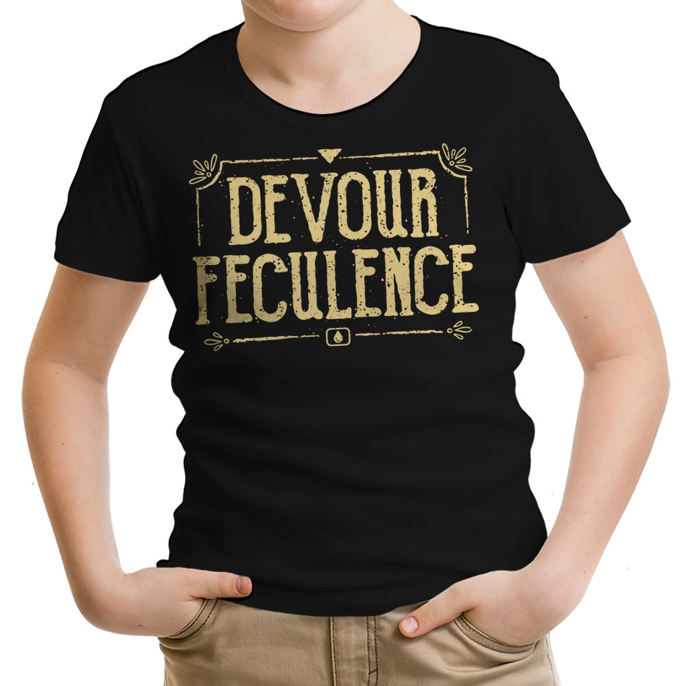 Devour Feculence Youth Apparel - Adult & Kids T-Shirts, Sweatshirts & Hoodies apparel design preview 1
