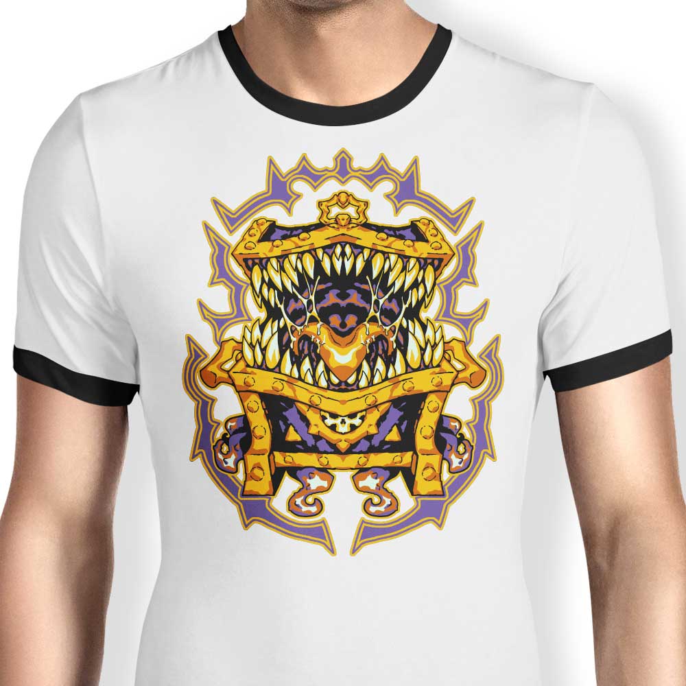 Devoured Roll Ringer - Adult & Kids T-Shirts, Sweatshirts & Hoodies apparel design preview 1