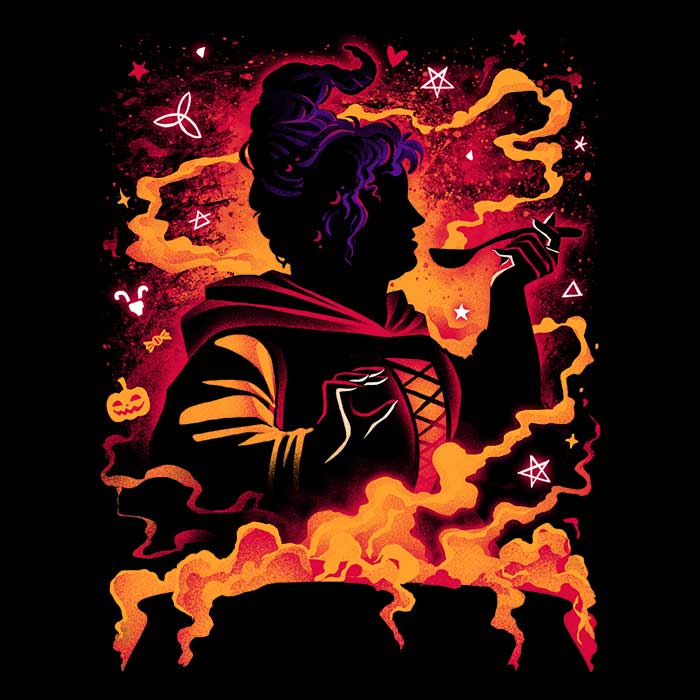 Devouring Witch Women's V-Neck - Adult & Kids T-Shirts, Sweatshirts & Hoodies apparel design preview 2