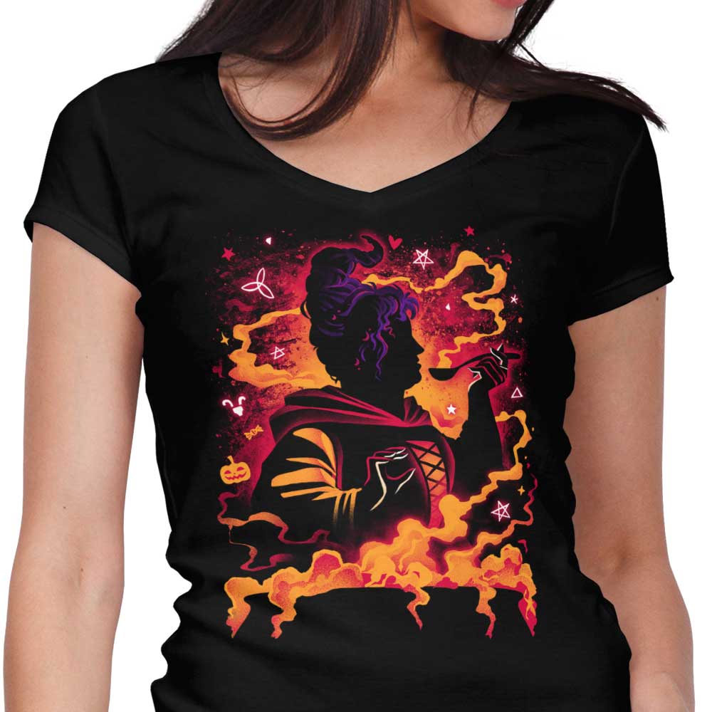 Devouring Witch Women's V-Neck - Adult & Kids T-Shirts, Sweatshirts & Hoodies apparel design preview 1