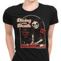 Dicing with Death Women's Apparel - Adult & Kids T-Shirts, Sweatshirts & Hoodies apparel design preview 1