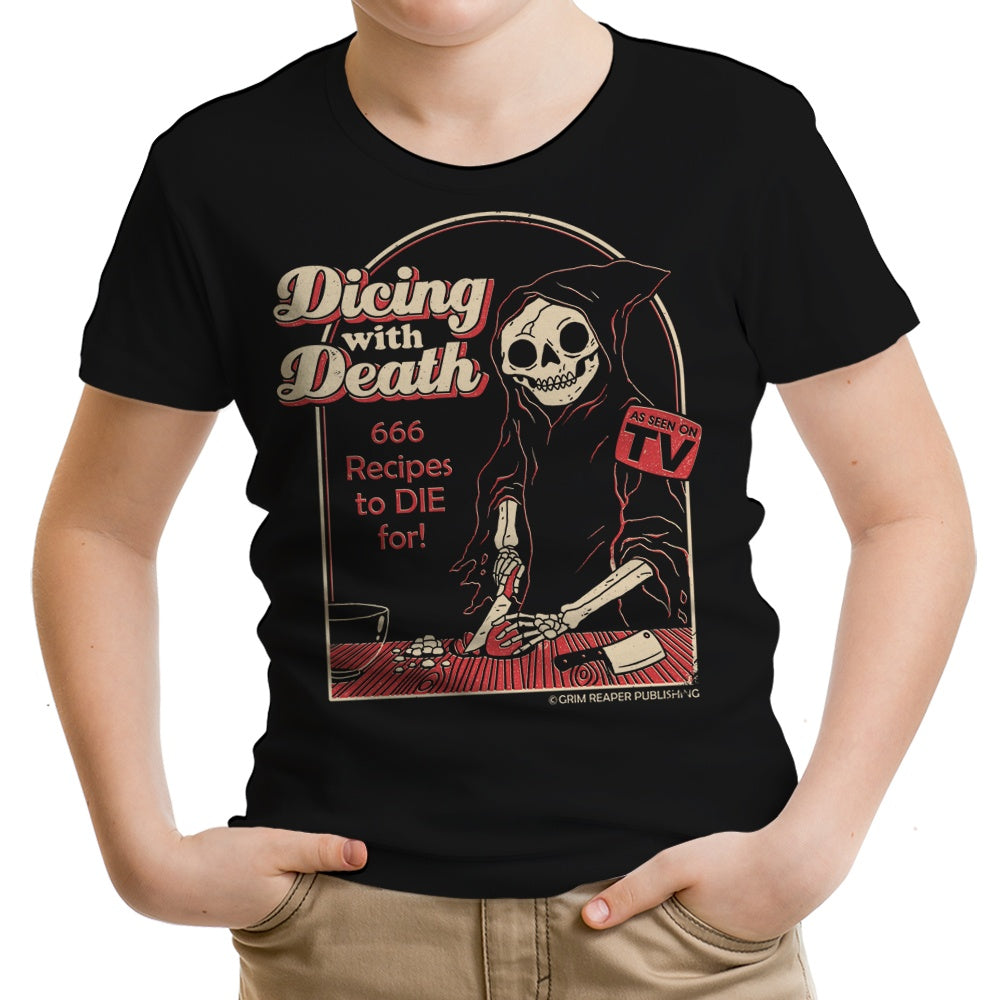 Dicing with Death Youth Apparel - Adult & Kids T-Shirts, Sweatshirts & Hoodies apparel design preview 1