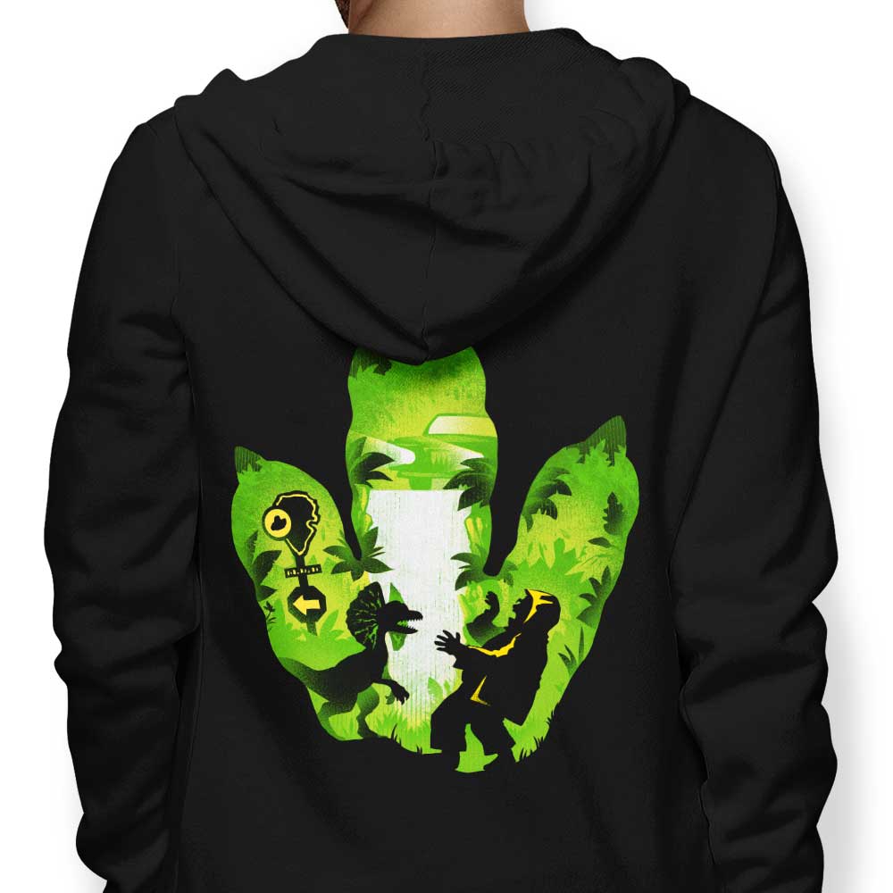 Dilophosaurus Footprint - Adult & Kids T-Shirts, Sweatshirts & Hoodies apparel design preview 1