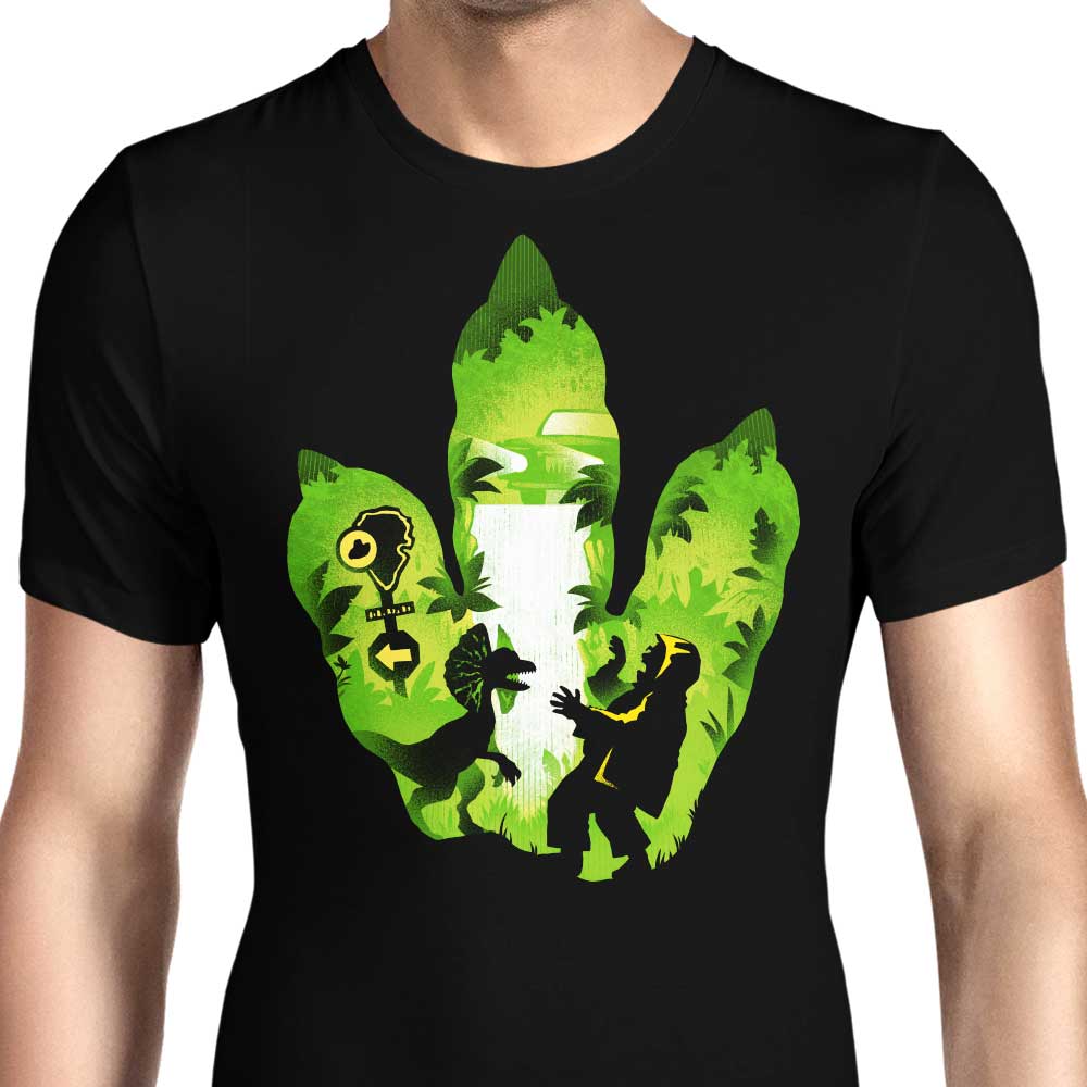 Dilophosaurus Footprint Men's Apparel - Adult & Kids T-Shirts, Sweatshirts & Hoodies apparel design preview 1