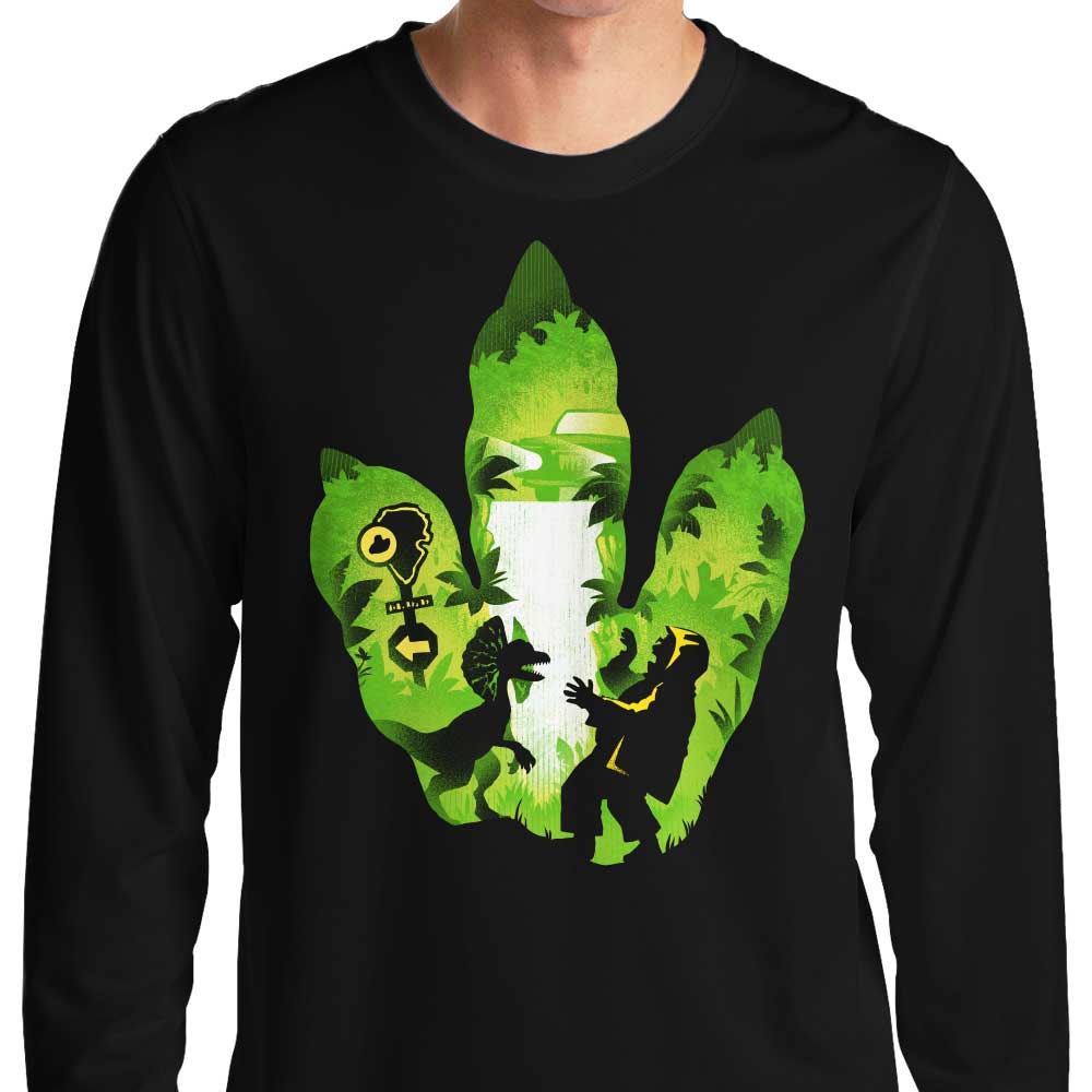 Dilophosaurus Footprint - Adult & Kids T-Shirts, Sweatshirts & Hoodies apparel design preview 1