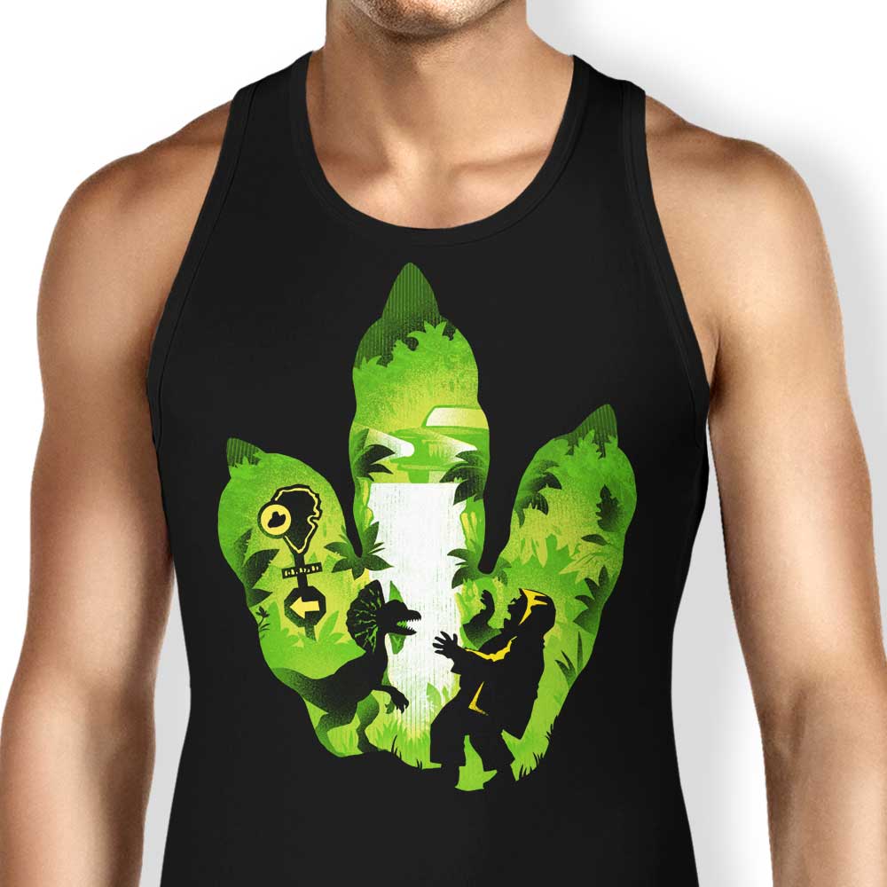 Dilophosaurus Footprint Tank Top - Adult & Kids T-Shirts, Sweatshirts & Hoodies apparel design preview 1