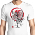 Dilophosaurus Sumi-e Men's Apparel - Adult & Kids T-Shirts, Sweatshirts & Hoodies apparel design preview 1