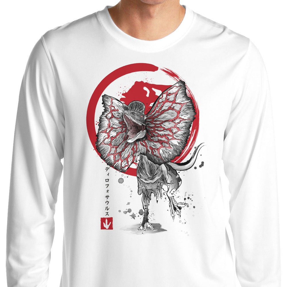 Dilophosaurus Sumi-e - Adult & Kids T-Shirts, Sweatshirts & Hoodies apparel design preview 1