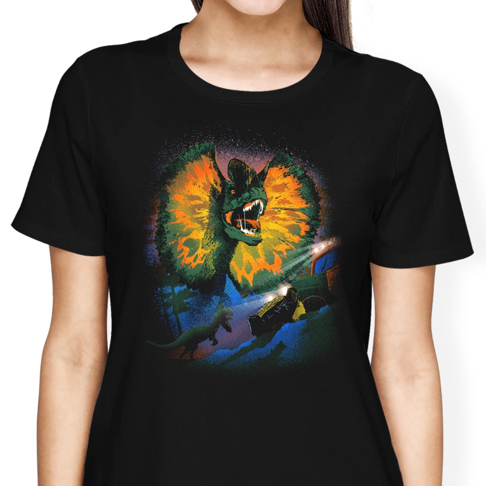 Dilophosaurus Women's Apparel - Adult & Kids T-Shirts, Sweatshirts & Hoodies apparel design preview 1