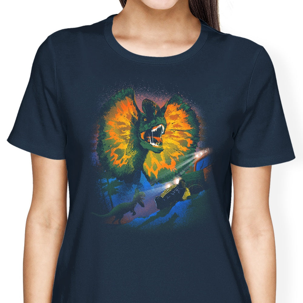 Dilophosaurus Women's Apparel - Adult & Kids T-Shirts, Sweatshirts & Hoodies apparel design preview 2