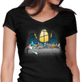Dinner Before Christmas Women's V-Neck - Adult & Kids T-Shirts, Sweatshirts & Hoodies apparel design preview 1