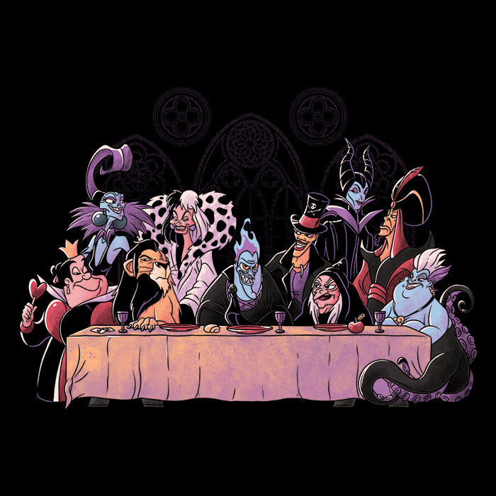 Dinner of Villains Men's V-Neck - Adult & Kids T-Shirts, Sweatshirts & Hoodies apparel design preview 2
