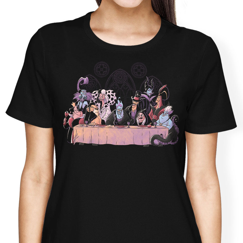Dinner of Villains Women's Apparel - Adult & Kids T-Shirts, Sweatshirts & Hoodies apparel design preview 1