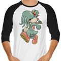 Dino Cthulhu 3/4 Sleeve Raglan - Adult & Kids T-Shirts, Sweatshirts & Hoodies apparel design preview 1