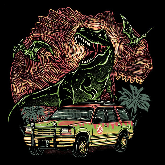 Dino Expedition Men's Apparel - Adult & Kids T-Shirts, Sweatshirts & Hoodies apparel design preview 2