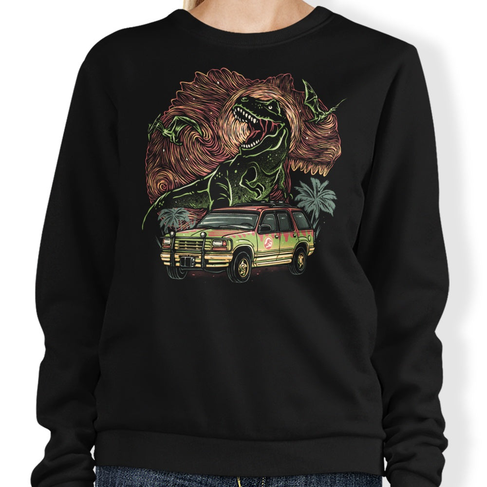 Dino Expedition - Adult & Kids T-Shirts, Sweatshirts & Hoodies apparel design preview 1