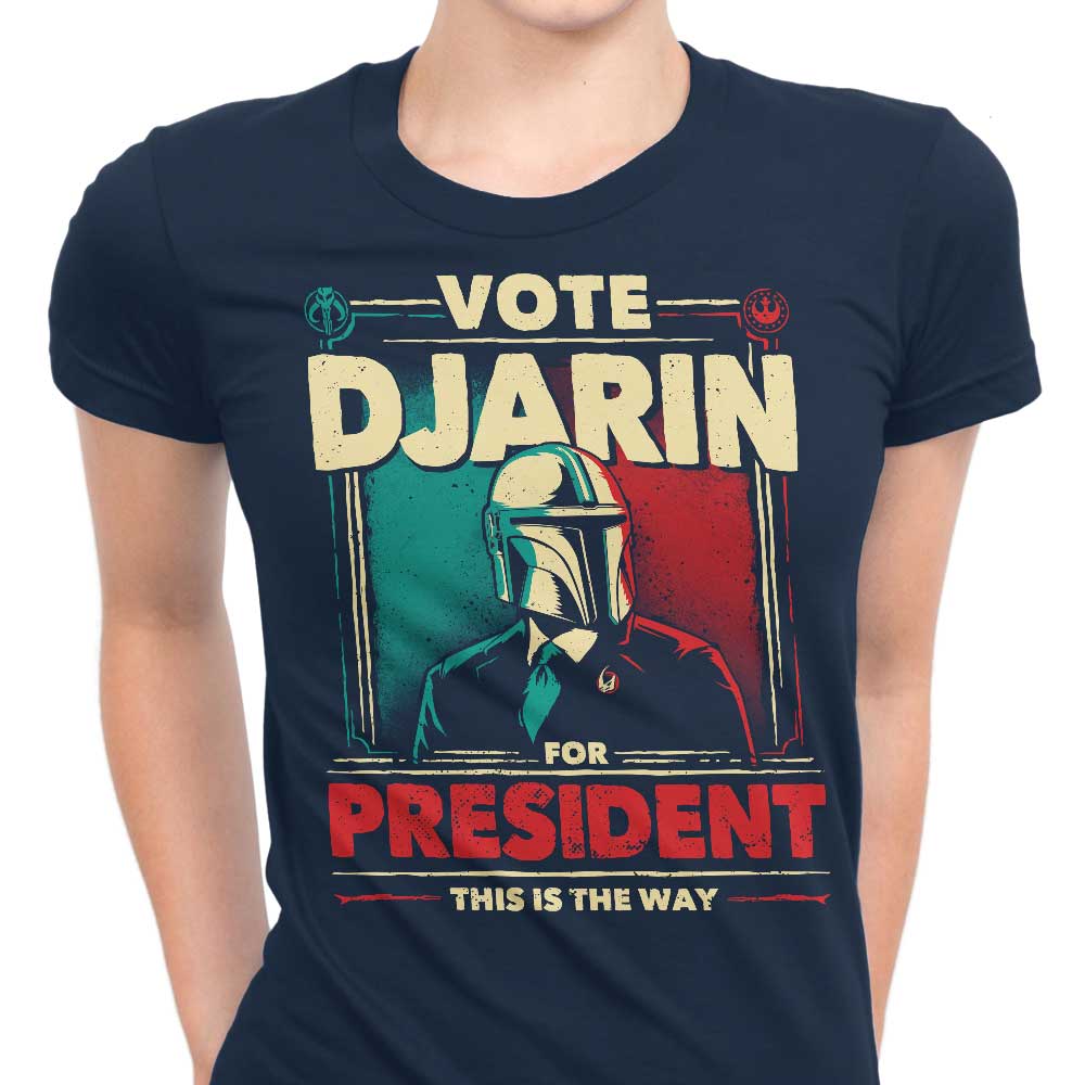 Djarin for President Women's Apparel - Adult & Kids T-Shirts, Sweatshirts & Hoodies apparel design preview 1