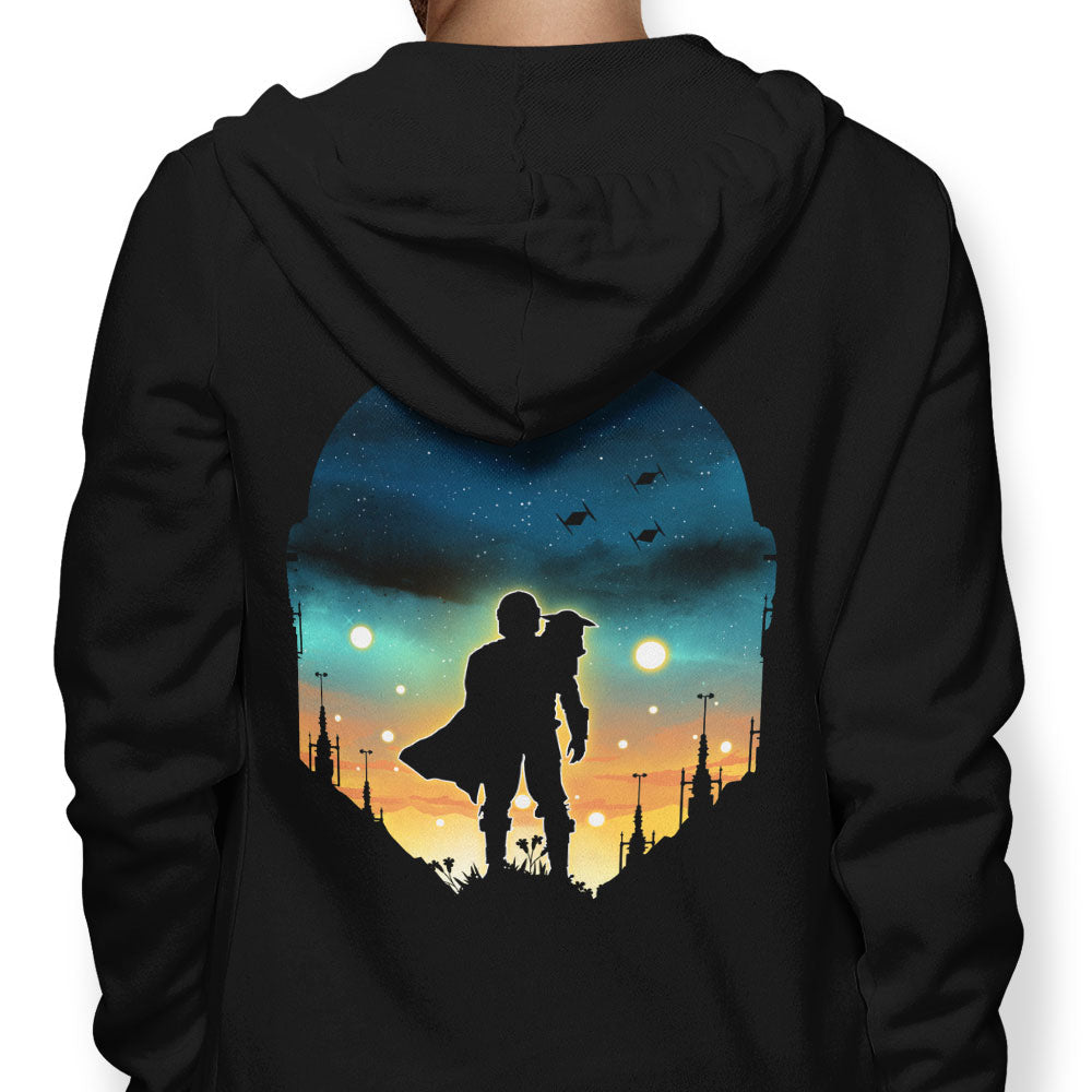 Djarin Sunset - Adult & Kids T-Shirts, Sweatshirts & Hoodies apparel design preview 1