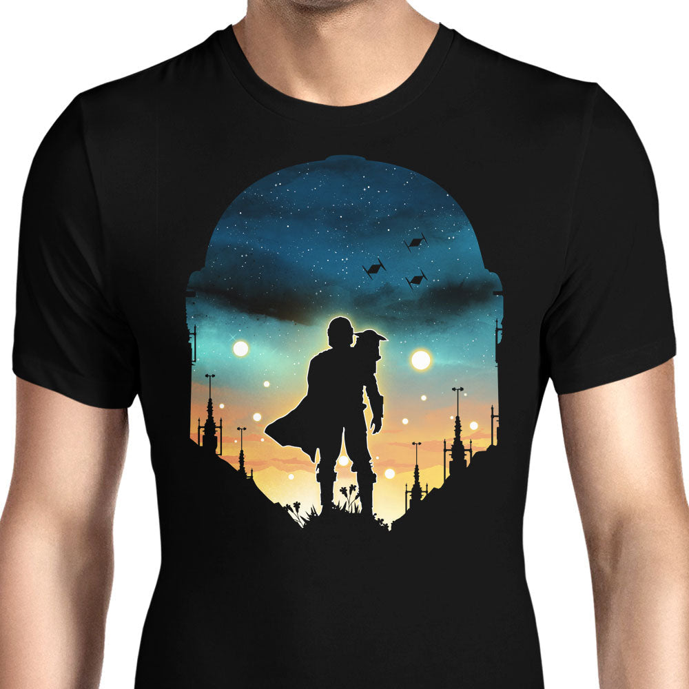 Djarin Sunset Men's Apparel - Adult & Kids T-Shirts, Sweatshirts & Hoodies apparel design preview 1