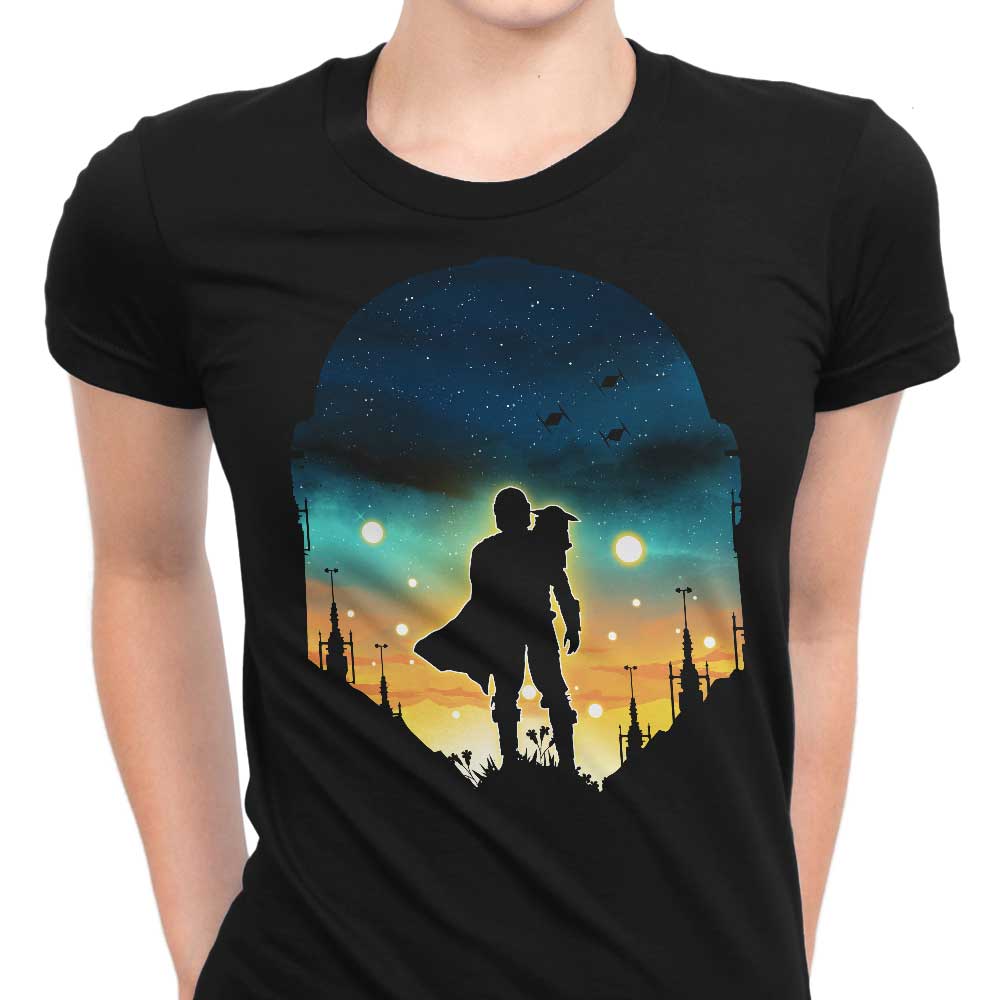 Djarin Sunset Women's Apparel - Adult & Kids T-Shirts, Sweatshirts & Hoodies apparel design preview 1