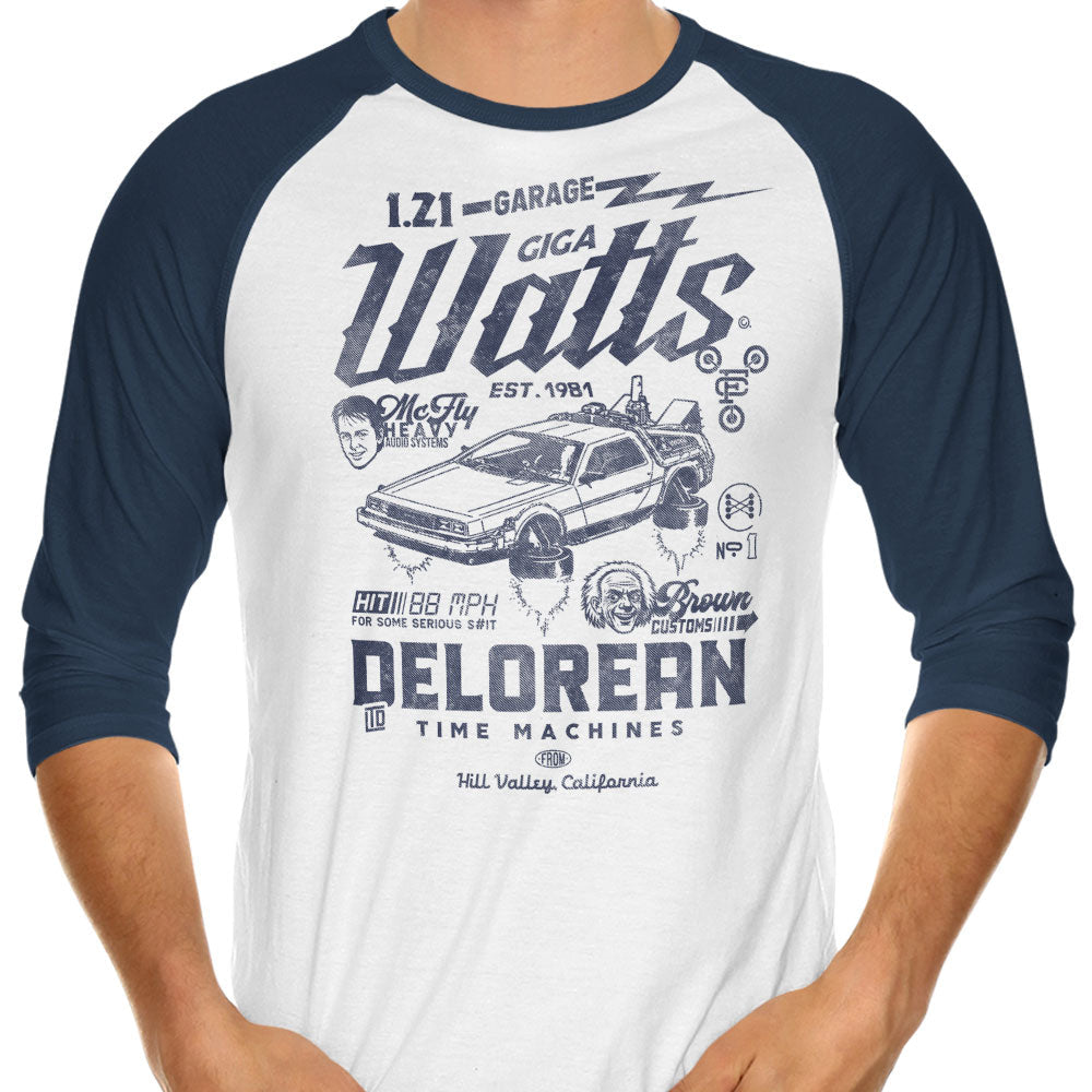 Doc Brown Customs 3/4 Sleeve Raglan - Adult & Kids T-Shirts, Sweatshirts & Hoodies apparel design preview 1