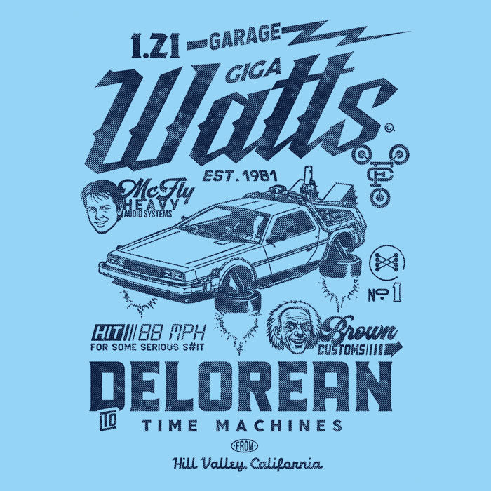 Doc Brown Customs Ringer - Adult & Kids T-Shirts, Sweatshirts & Hoodies apparel design preview 2