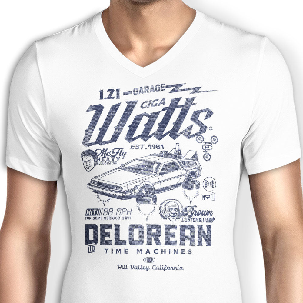 Doc Brown Customs Men's V-Neck - Adult & Kids T-Shirts, Sweatshirts & Hoodies apparel design preview 2