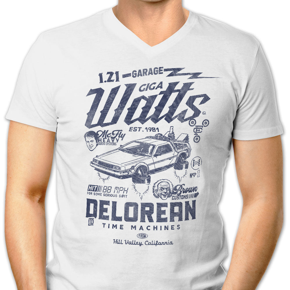 Doc Brown Customs Men's V-Neck - Adult & Kids T-Shirts, Sweatshirts & Hoodies apparel design preview 1