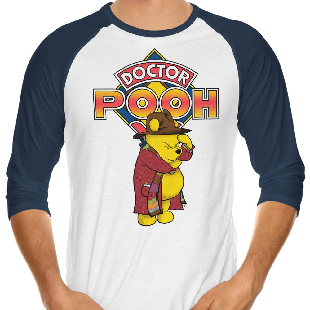 Doctor Pooh 3/4 Sleeve Raglan - Adult & Kids T-Shirts, Sweatshirts & Hoodies apparel design preview 1