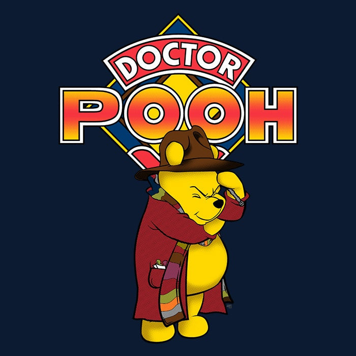 Doctor Pooh Ringer - Adult & Kids T-Shirts, Sweatshirts & Hoodies apparel design preview 2