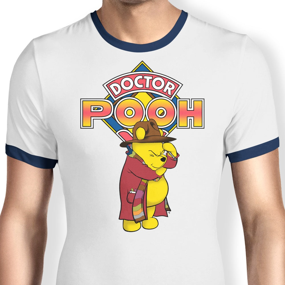 Doctor Pooh Ringer - Adult & Kids T-Shirts, Sweatshirts & Hoodies apparel design preview 1
