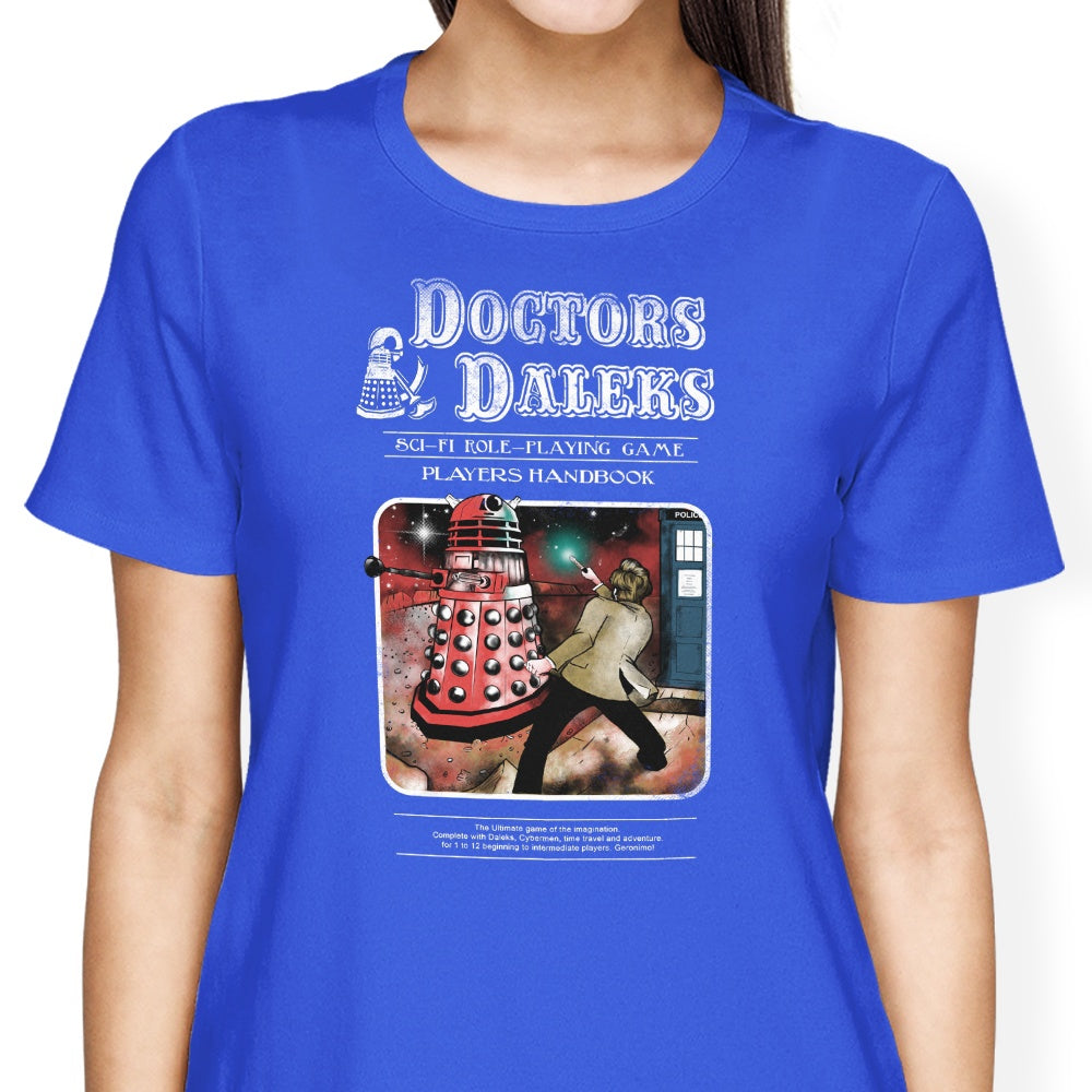 Doctors and Daleks Women's Apparel - Adult & Kids T-Shirts, Sweatshirts & Hoodies apparel design preview 2