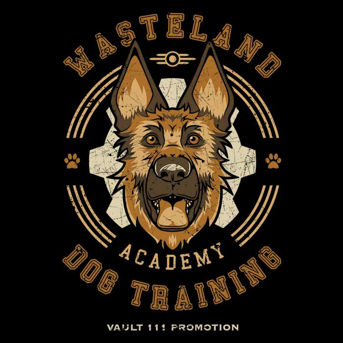 Dogmeat Training Academy - Adult & Kids T-Shirts, Sweatshirts & Hoodies apparel design preview 2
