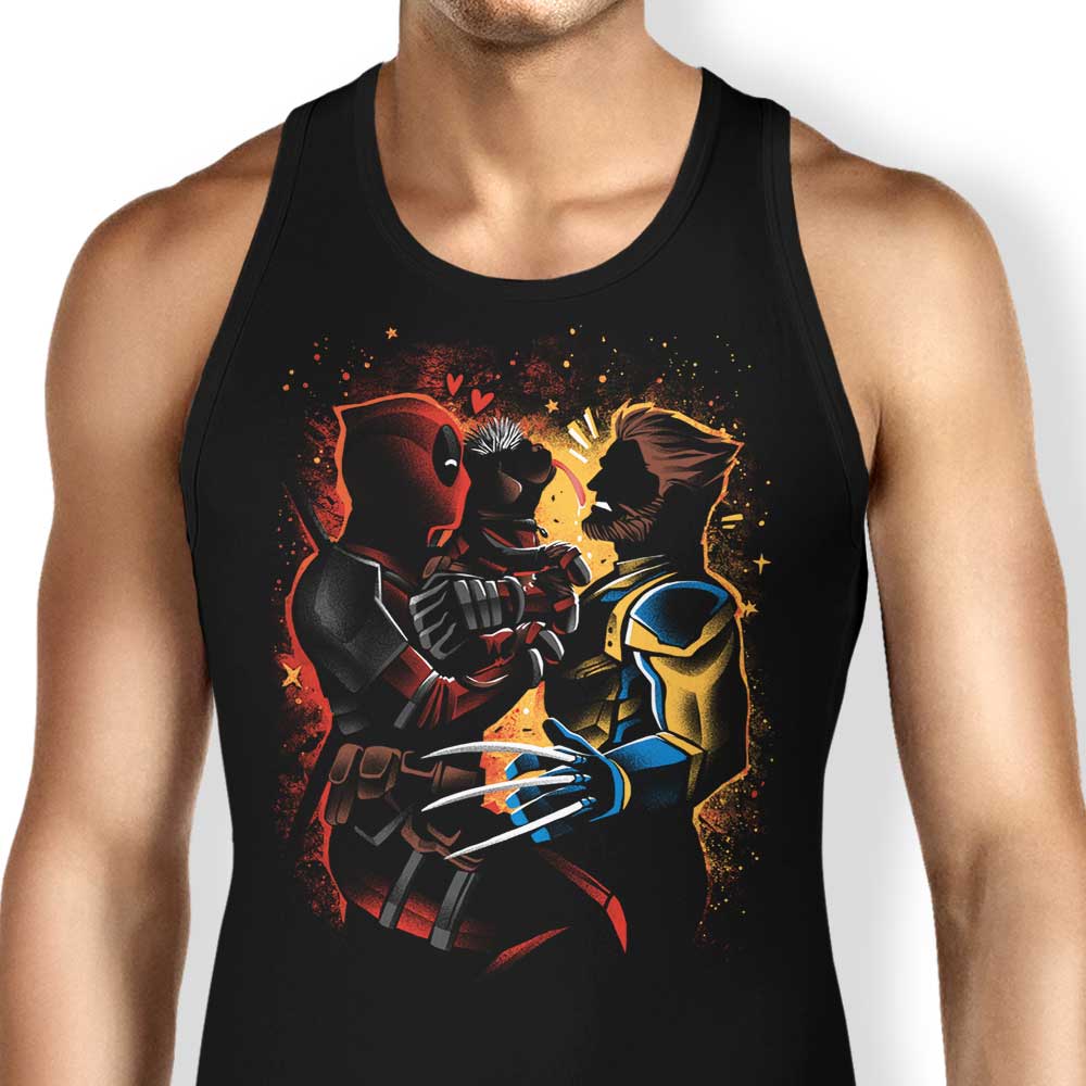 Dogpool Love Tank Top - Adult & Kids T-Shirts, Sweatshirts & Hoodies apparel design preview 1