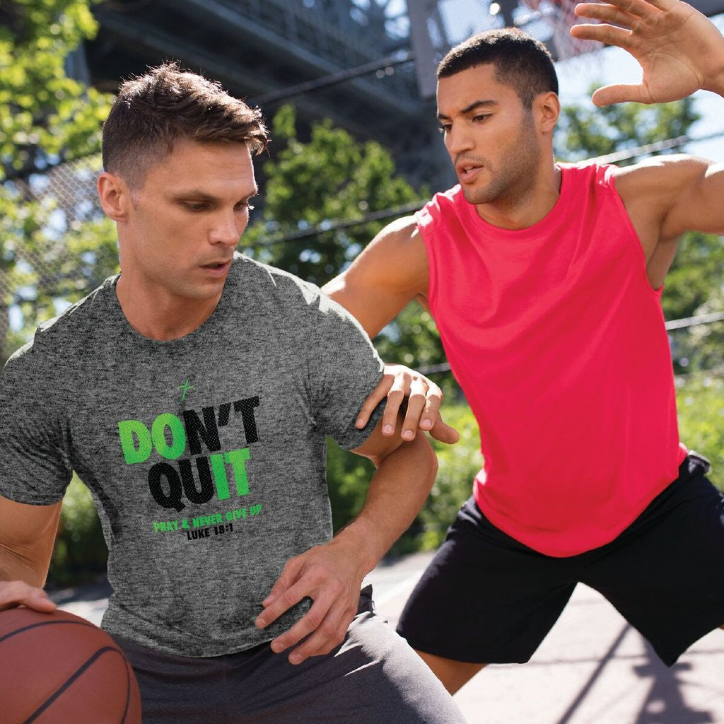 Kerusso Don't Quit Pray Never Give Up Active Unisex - Adult & Kids T-Shirts, Sweatshirts & Hoodies apparel design preview 1