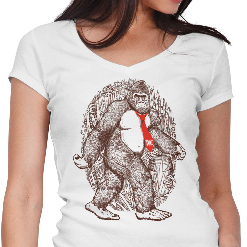 Donkey Sighting Women's V-Neck - Adult & Kids T-Shirts, Sweatshirts & Hoodies apparel design preview 1