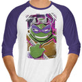 Donnie Glitch 3/4 Sleeve Raglan - Adult & Kids T-Shirts, Sweatshirts & Hoodies apparel design preview 1