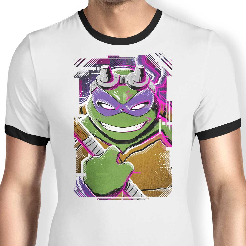 Donnie Glitch Ringer - Adult & Kids T-Shirts, Sweatshirts & Hoodies apparel design preview 1