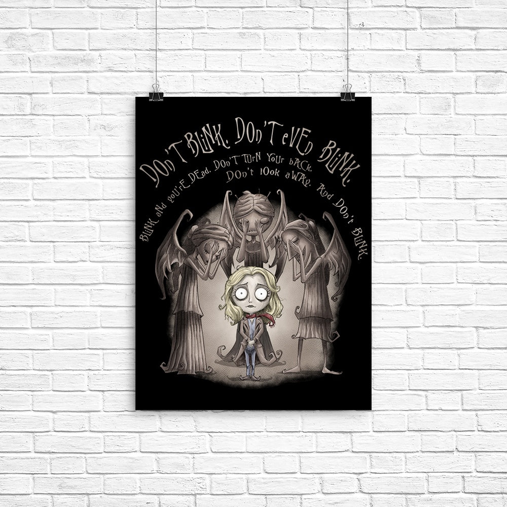 Don't Blink Poster - Adult & Kids T-Shirts, Sweatshirts & Hoodies apparel design preview 1