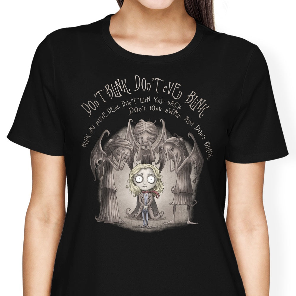 Don't Blink Women's Apparel - Adult & Kids T-Shirts, Sweatshirts & Hoodies apparel design preview 2